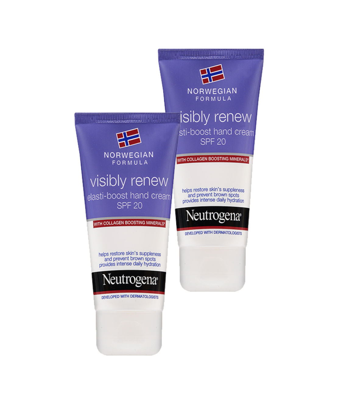 ניוטרוג'ינה זוג קרם ידיים ויזיבלי ריניו 2* 75 מ