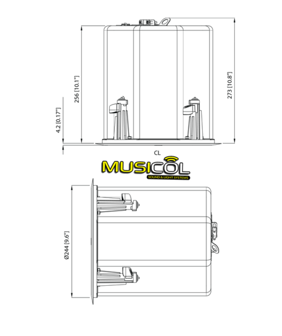 רמקול שקוע שנאי קו 
