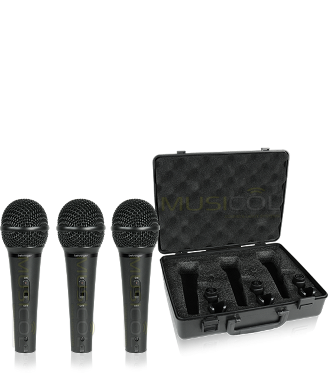 סט 3 מיקרופונים דינמיים XM1800S