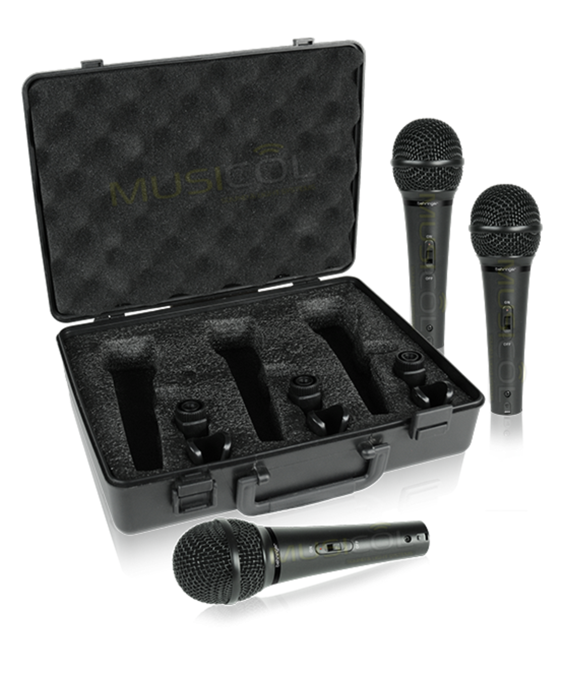 סט 3 מיקרופונים דינמיים XM1800S