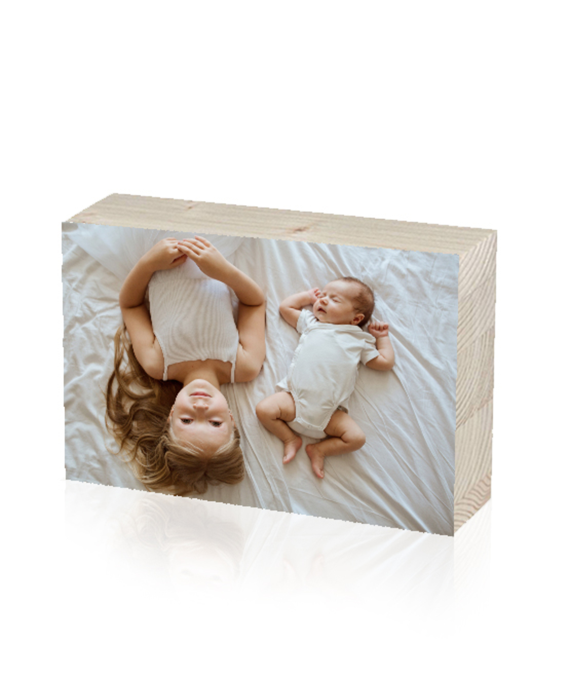 בלוק עץ מדבקה בגודל 10X15 ס