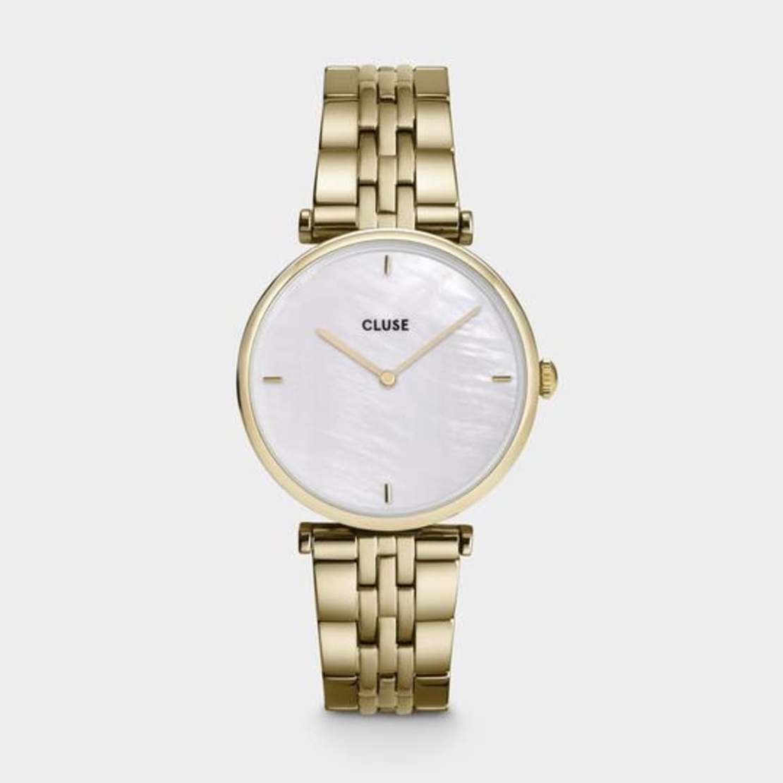 Triomphe Steel White Pearl, Gold Colour