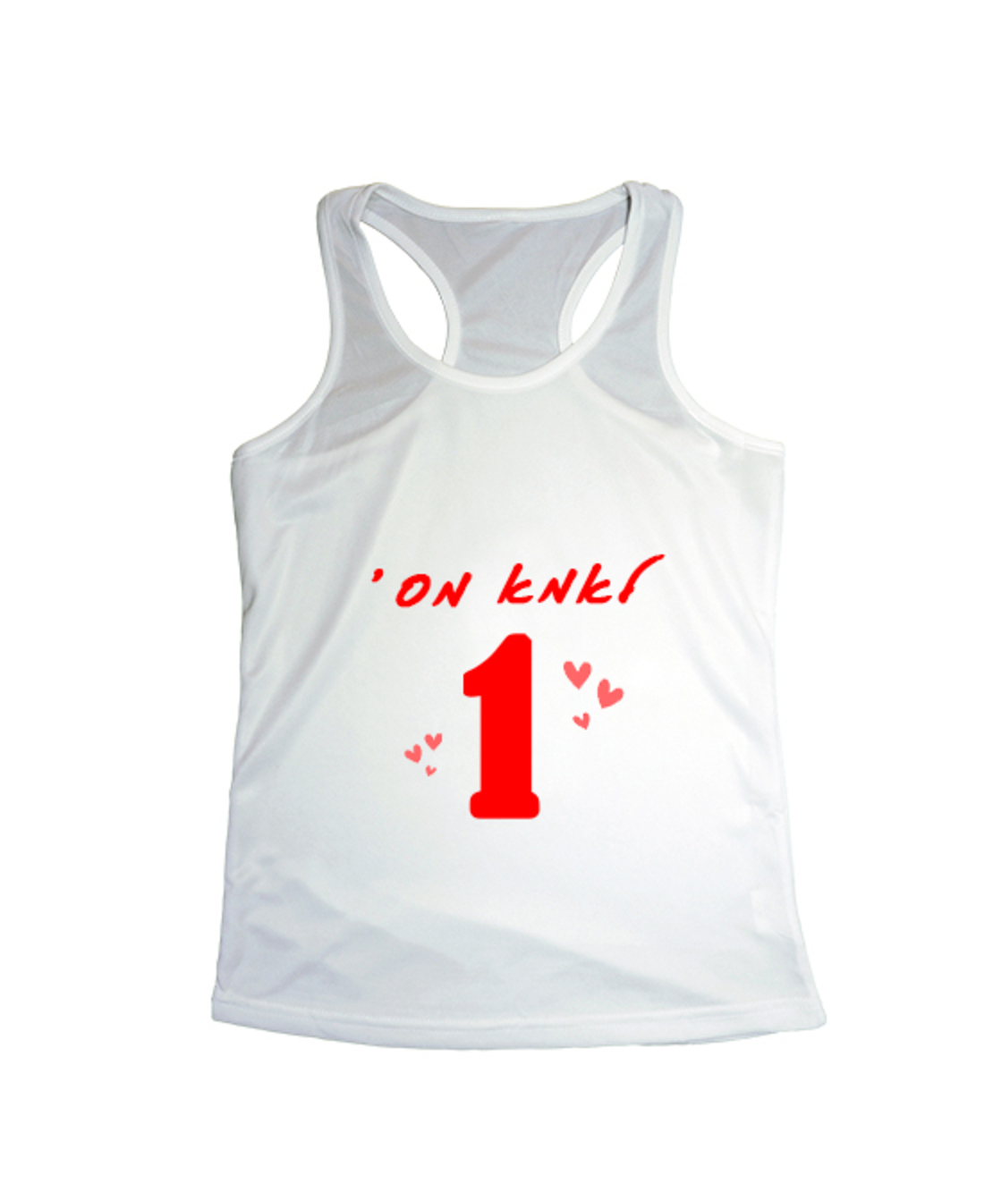 הדפסה על גופיית ספורט לנשים