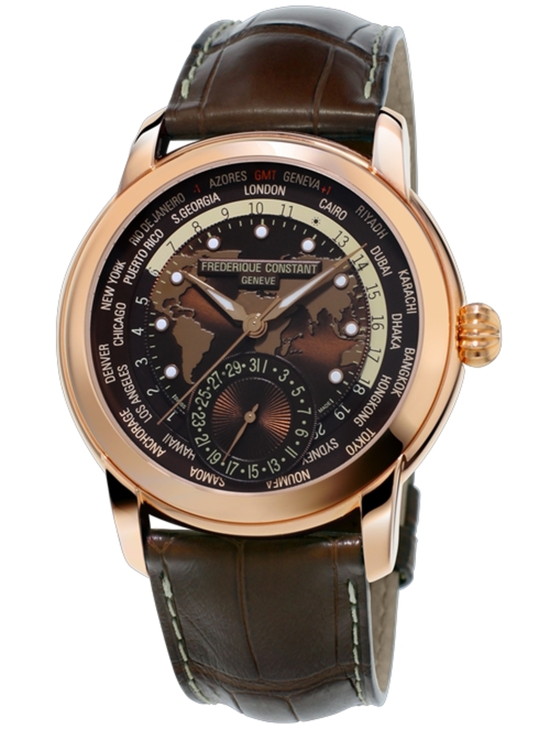 שעון Frederique Constant Manufacture Worldtimer FC-718BRWM4H4
