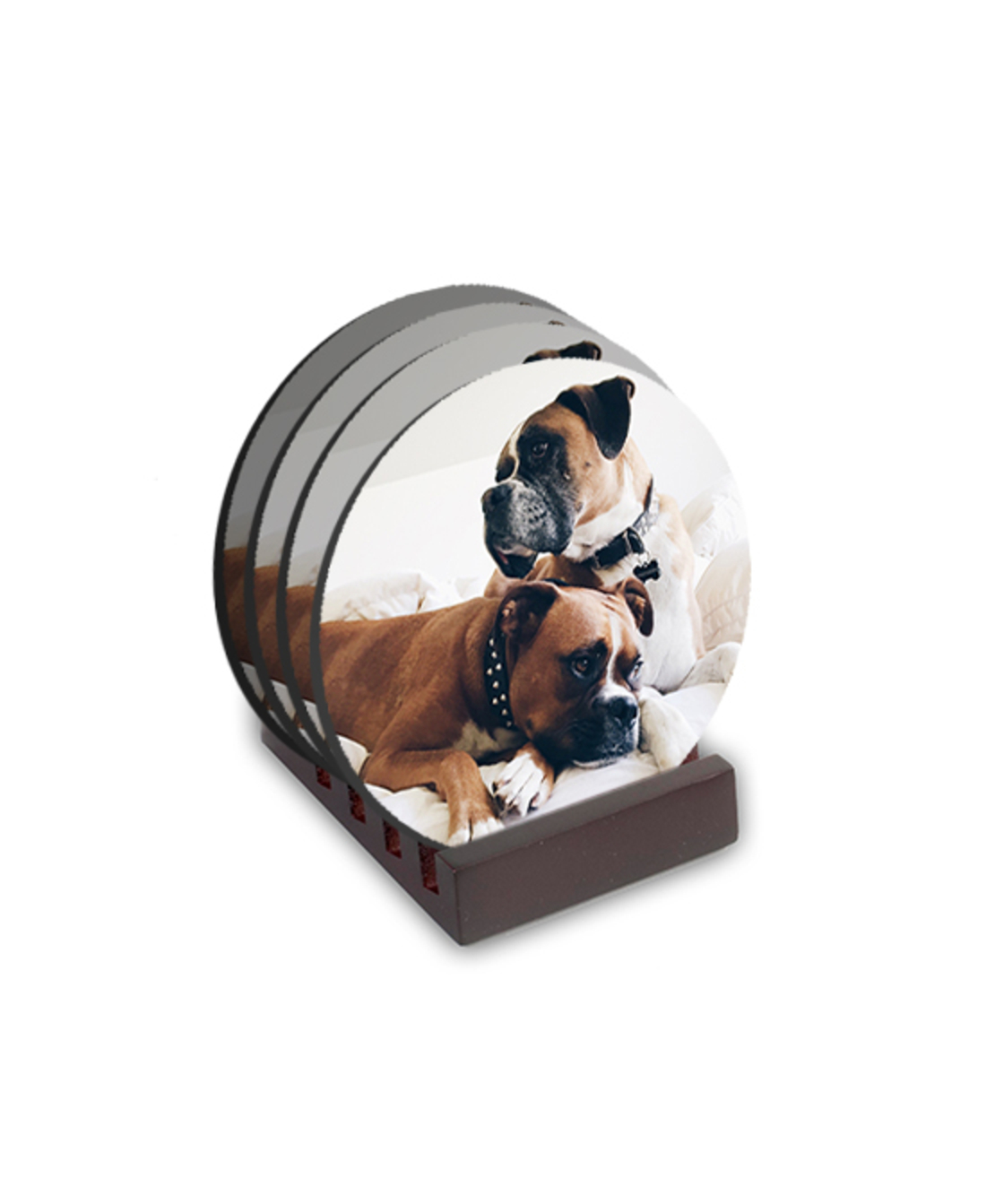 סט 4 תחתיות עיגול + מעמד