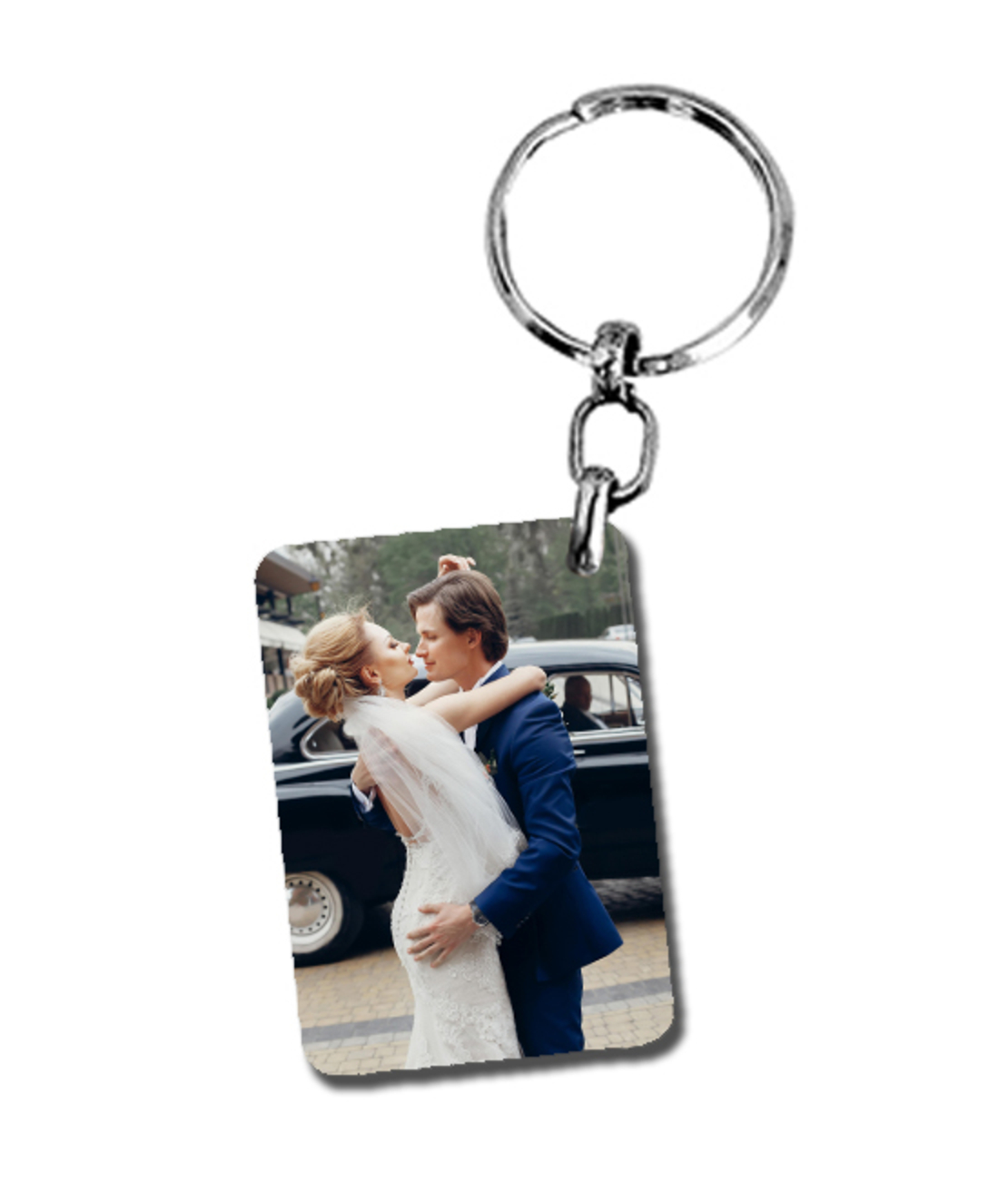 הדפסה על מחזיק מפתחות מלבן