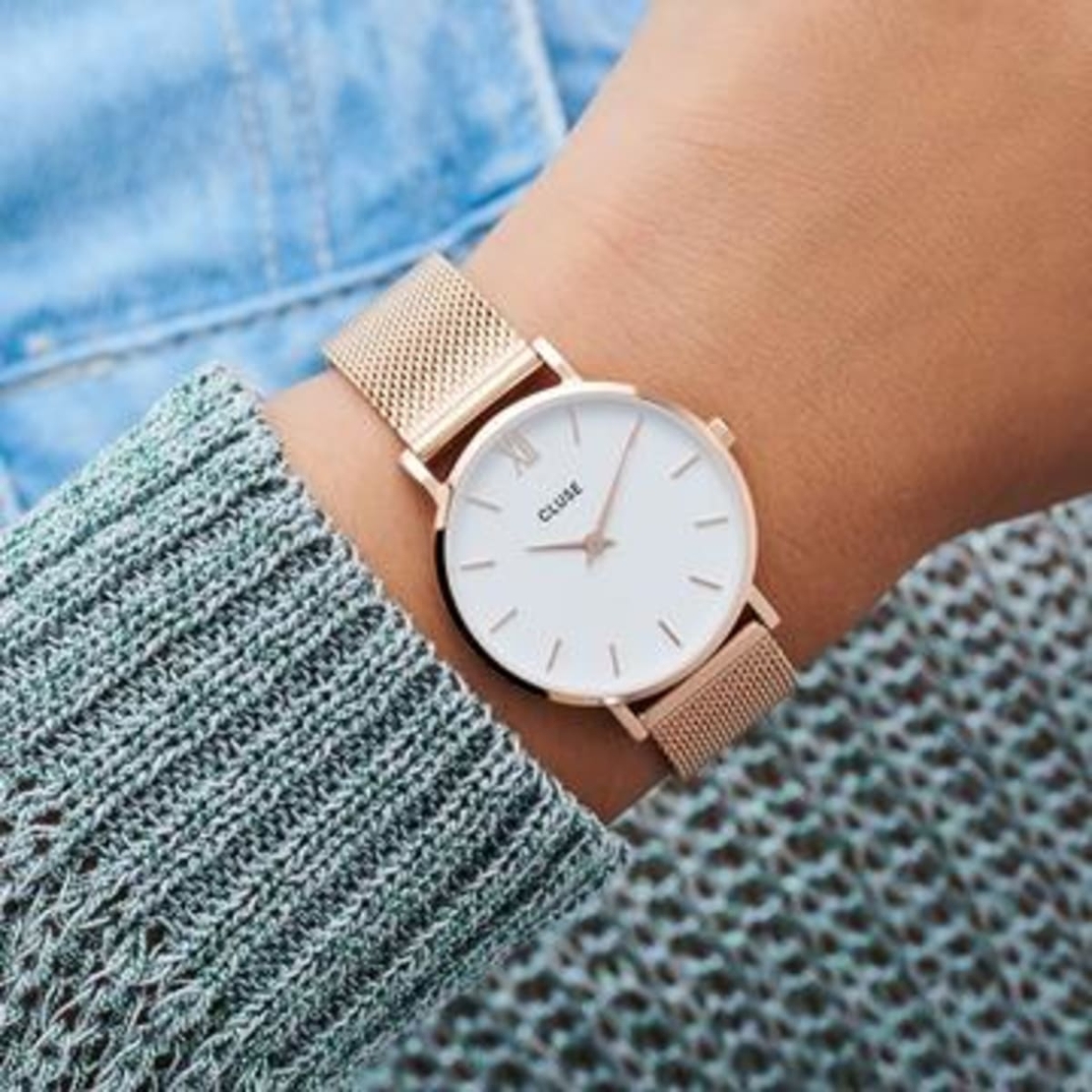 33 mm - CW0101203001  Minuit Mesh White, Rose Gold Colour