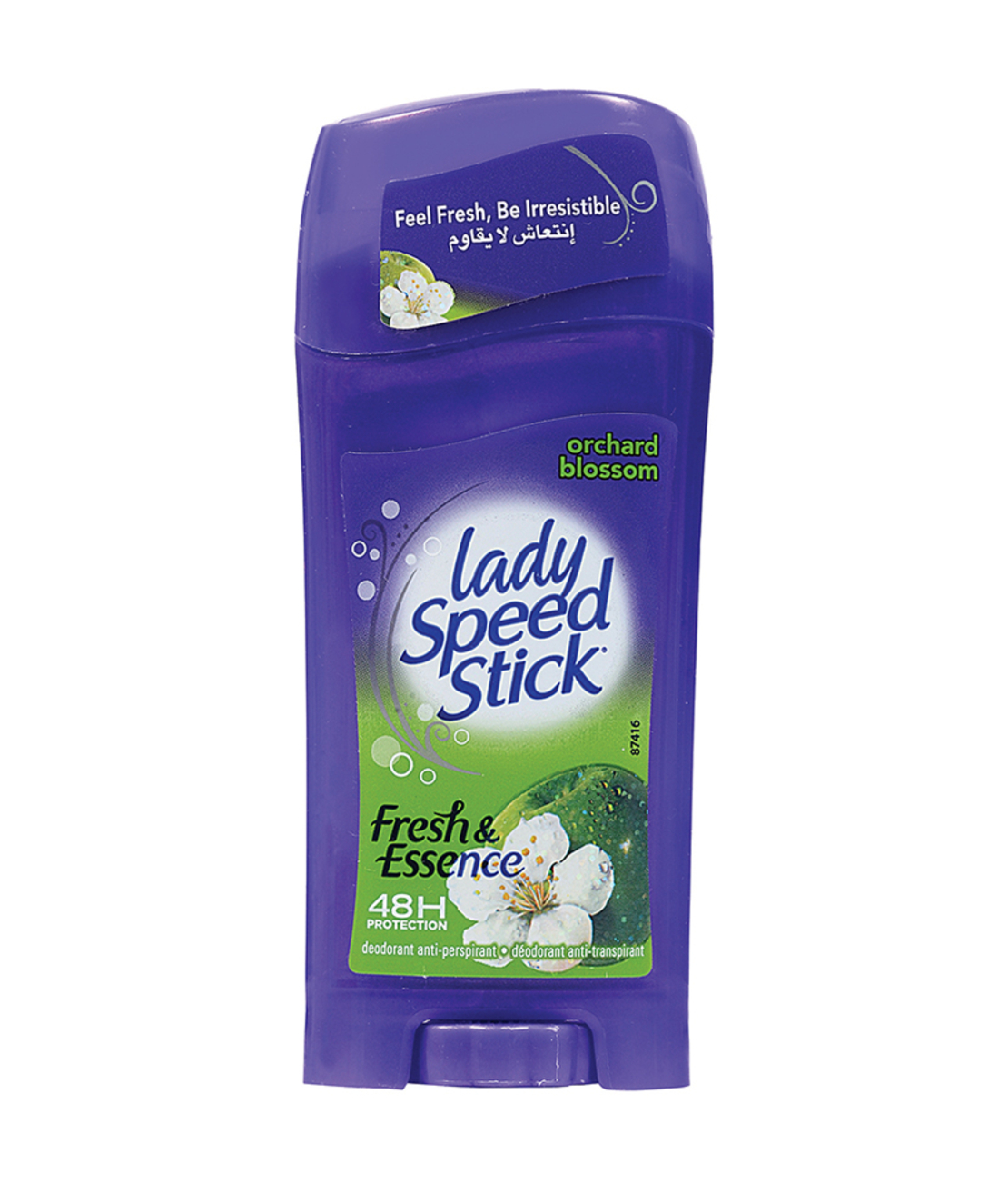 ליידי ספיד סטיק פרש אנד אסנס דאודורנט סטיק בניחוח פריחת הפרדס 65 גרם