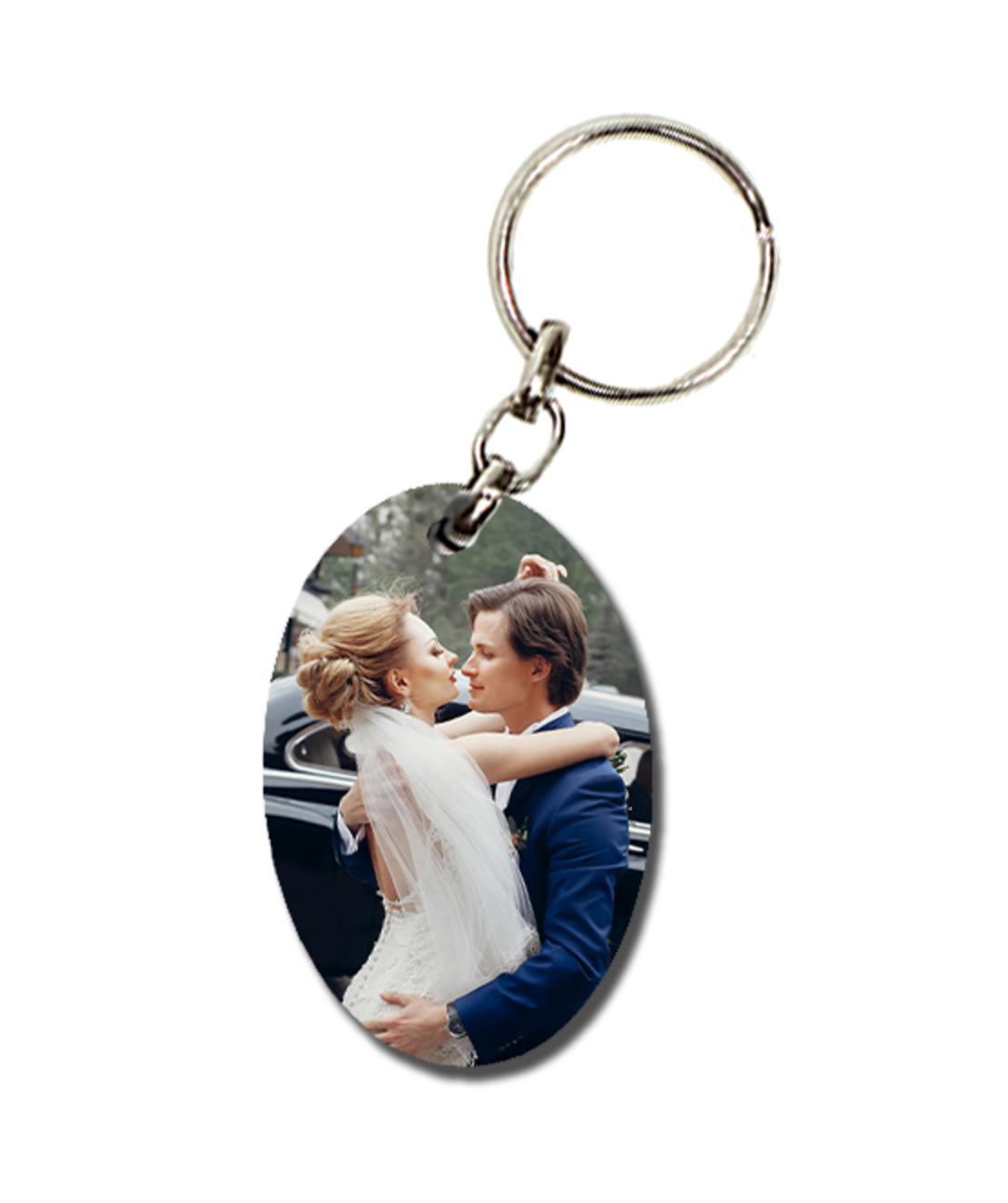 הדפסה על מחזיק מפתחות אליפסה