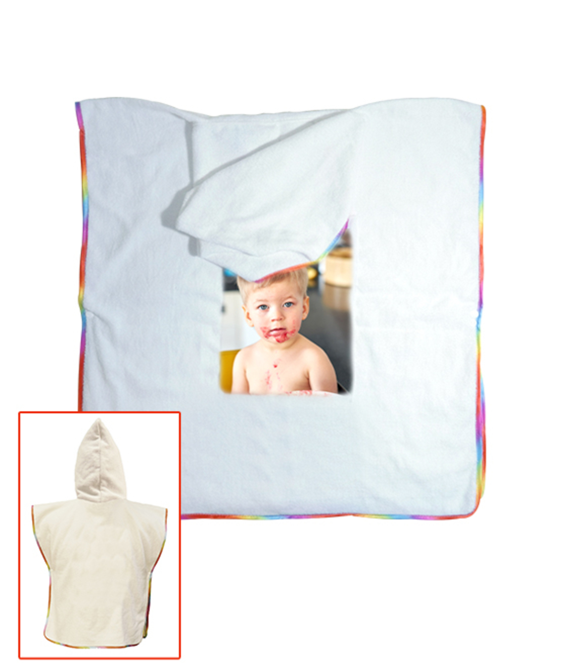 הדפסה על מגבת קפוצ'ון לילדים