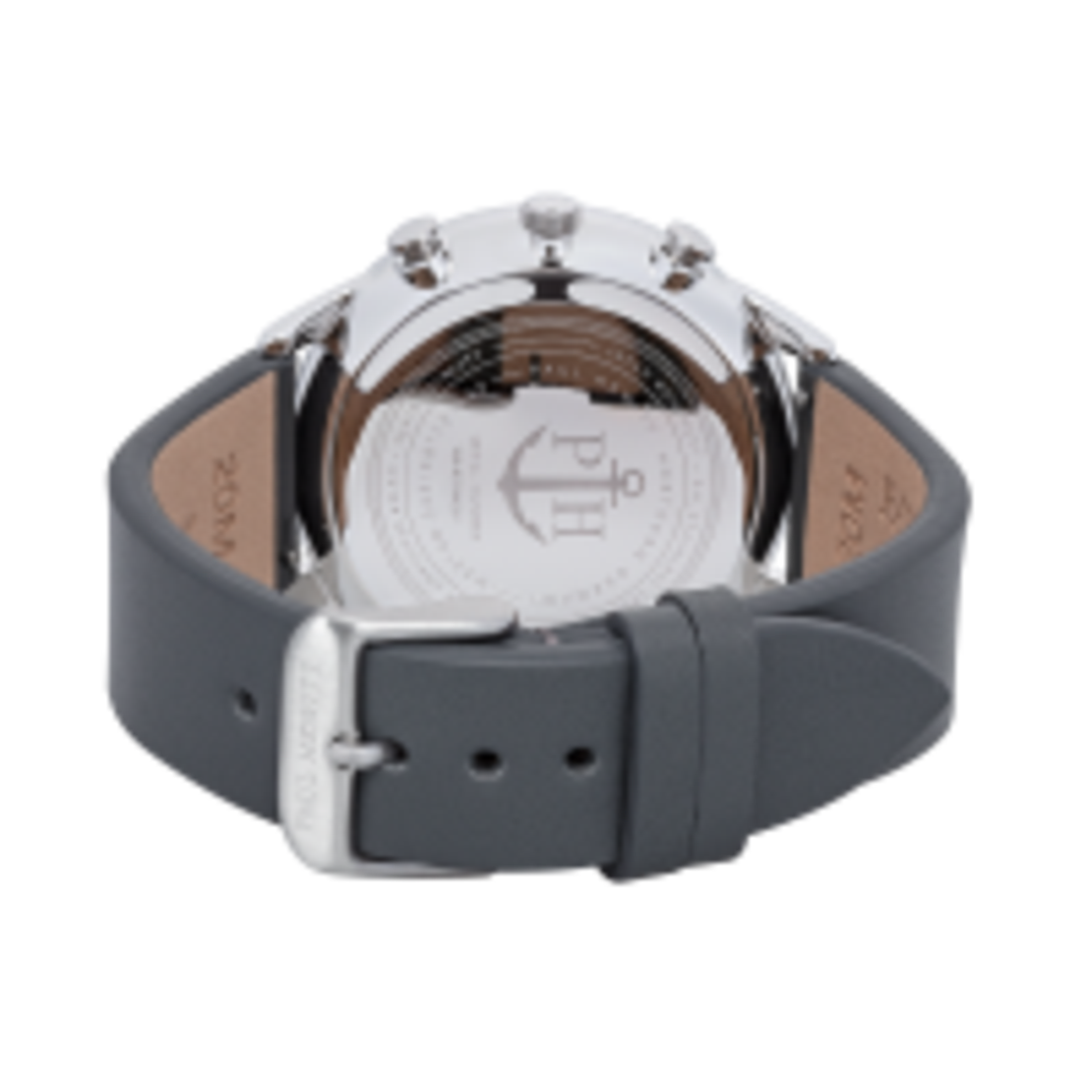 Watch Chrono Midnight Ocean Silver Leather Grey Blue PH-C-S-M-48M