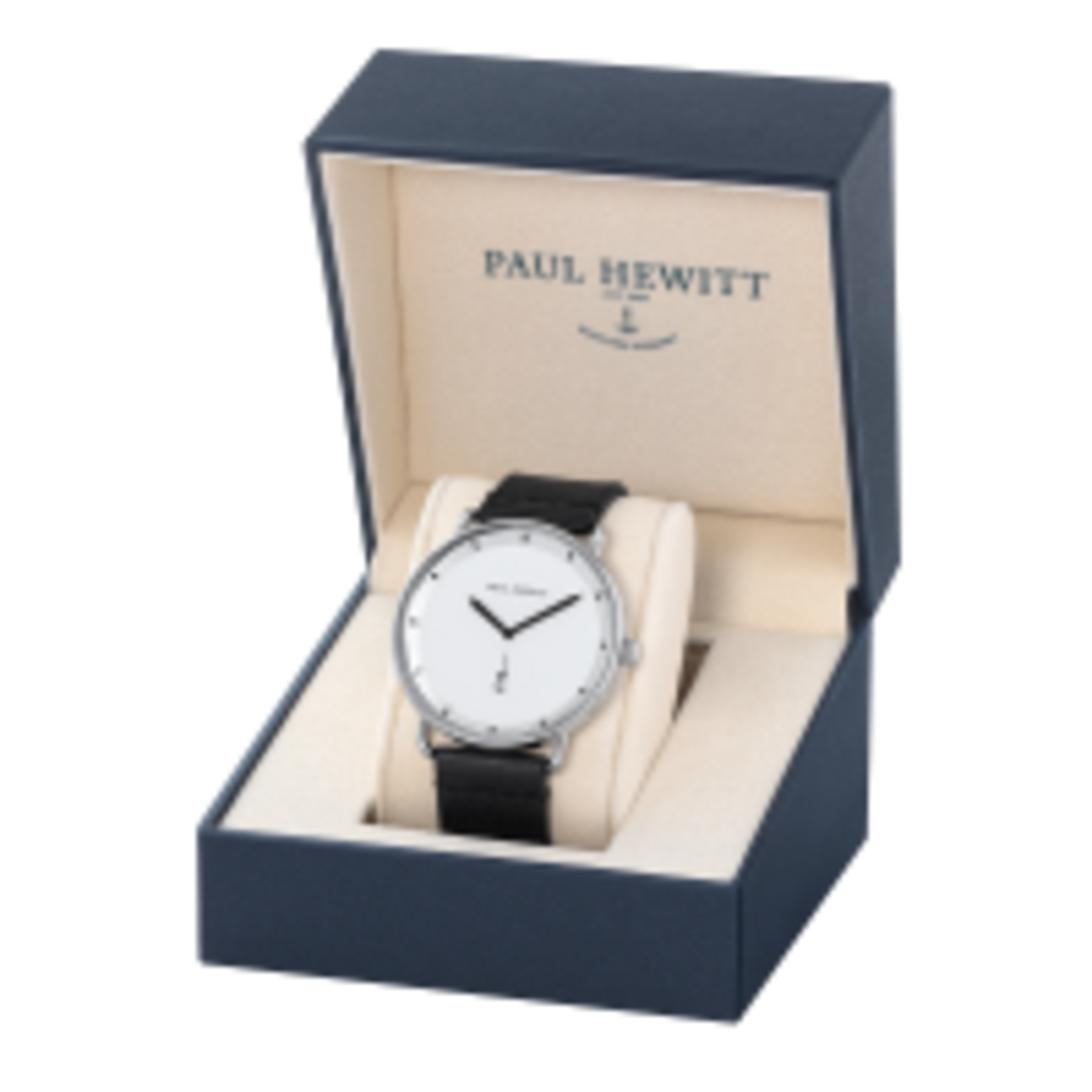 Watch Breakwater White Sand Silver Leather Pure Black