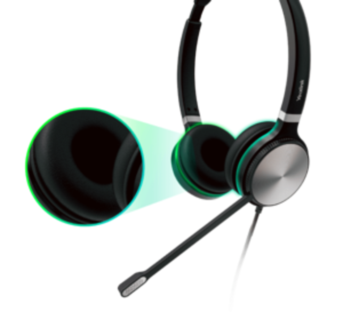 אוזניות חוטיות עם מיקרופון Yealink UH36 B USB