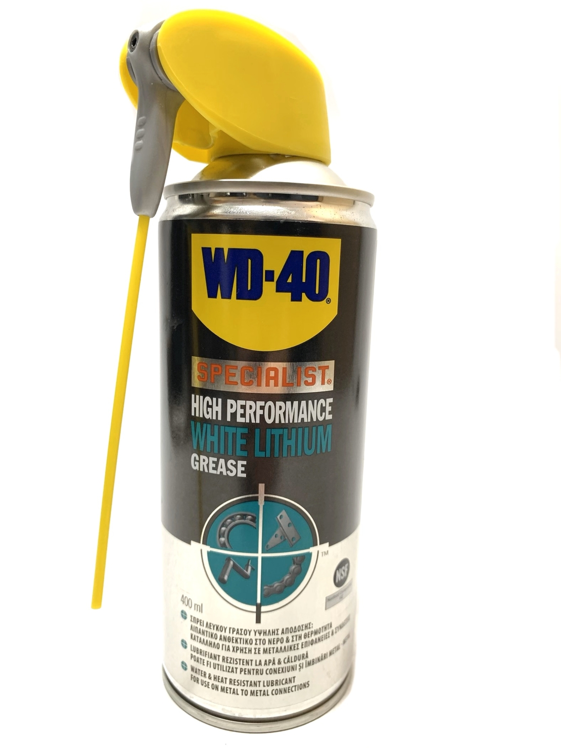 ספריי שימון ליטיום לבן WD40 400ml 