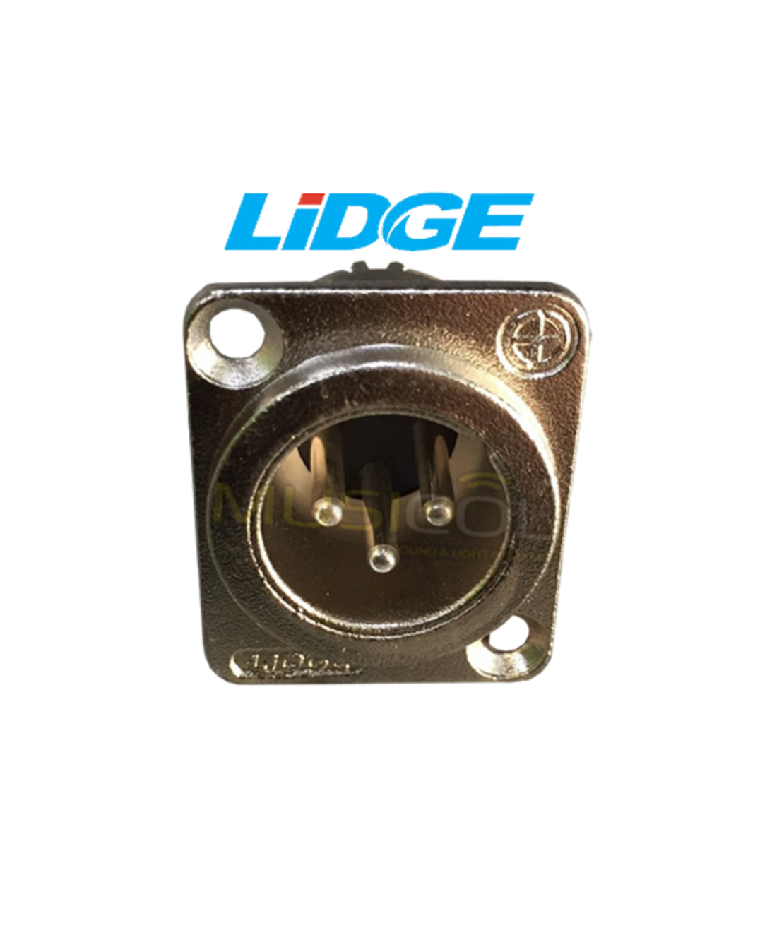 מחבר XLR זכר לפנל LIDGE YM048C