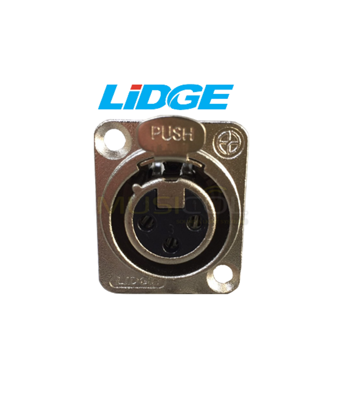 מחבר XLR נקבה לפנל LIDGE YM048D
