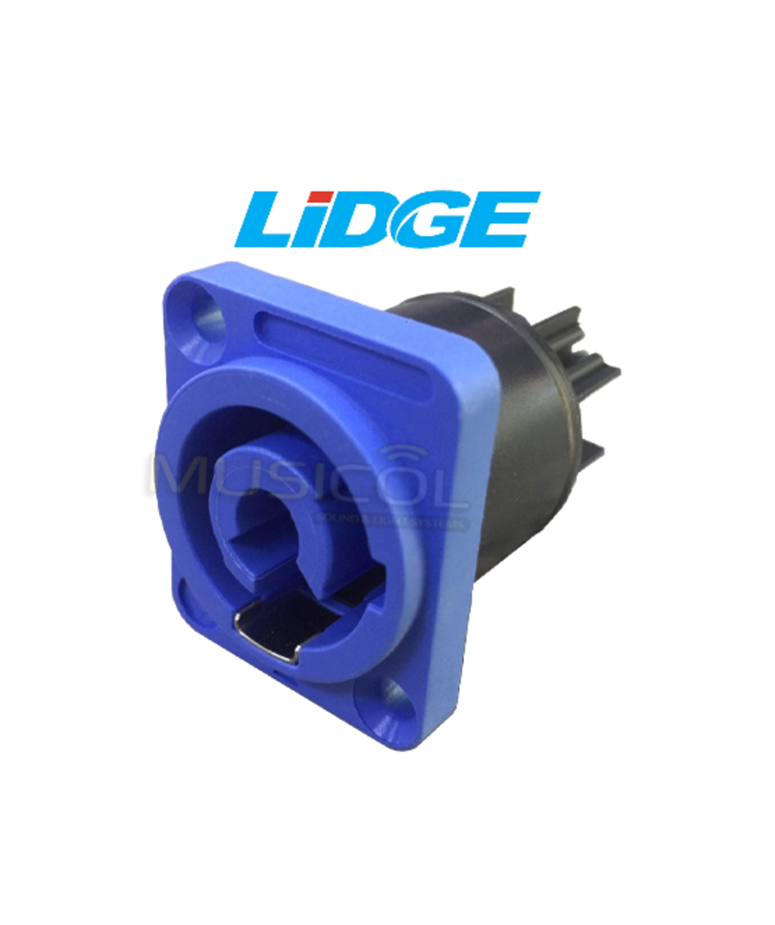 מחבר POWER-CONNECTOR לפנל כחול LIDGE LS-3MPA