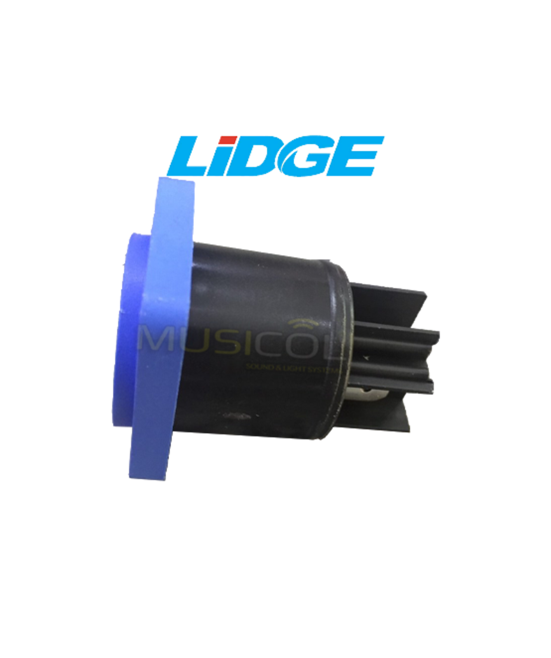 מחבר POWER-CONNECTOR לפנל כחול LIDGE LS-3MPA