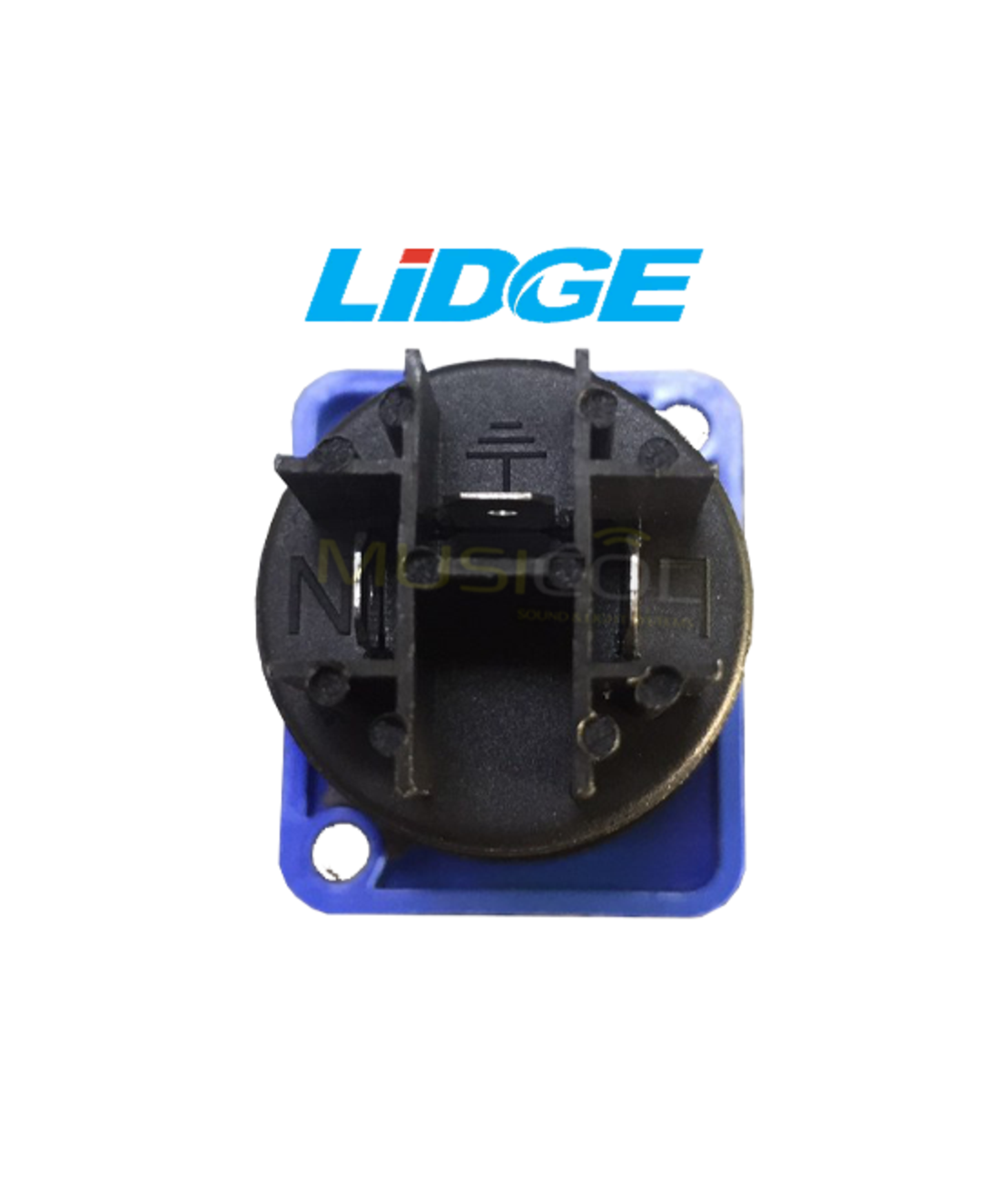 מחבר POWER-CONNECTOR לפנל כחול LIDGE LS-3MPA