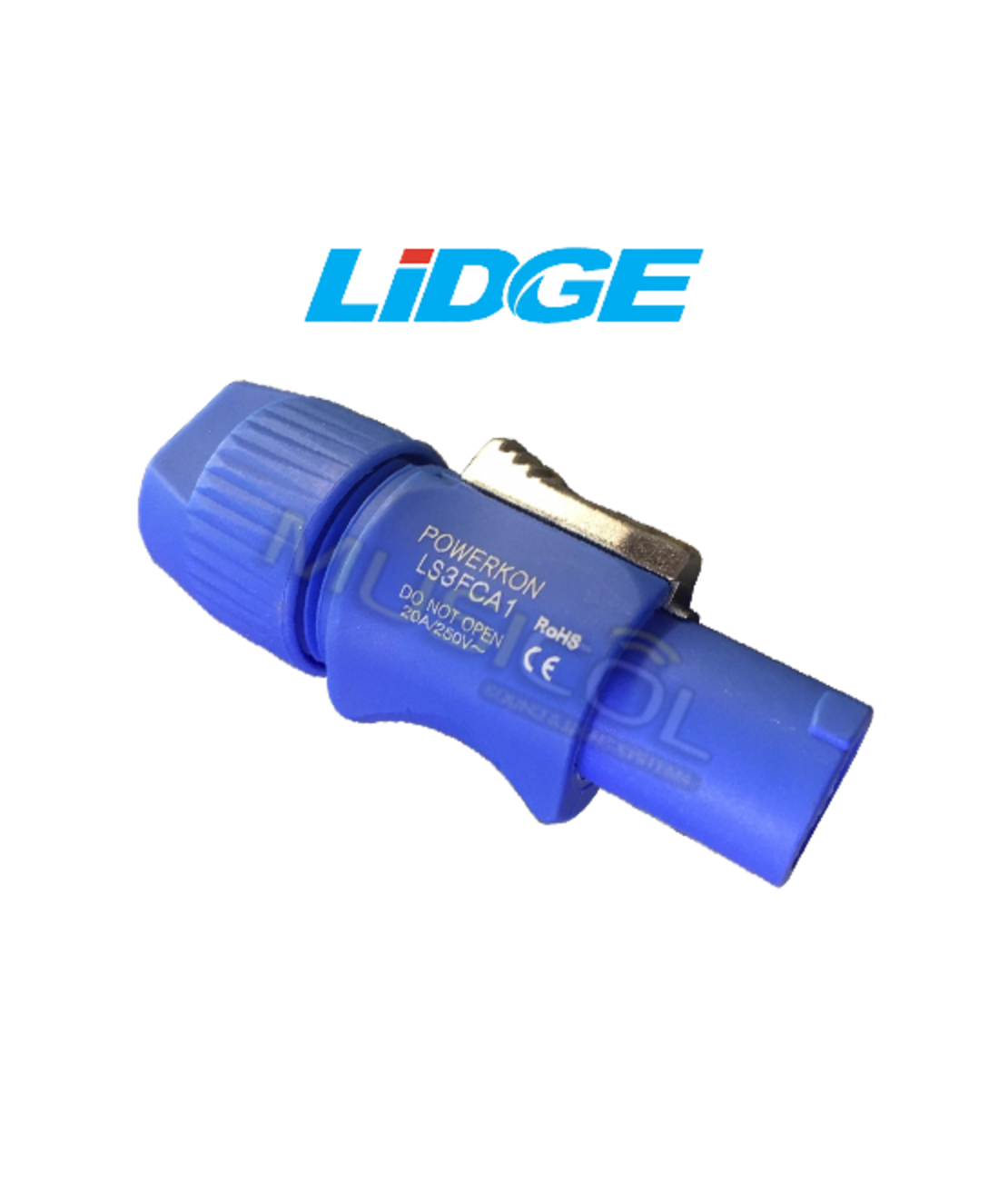 מחבר איכותי POWER-CONNECTOR כחול LIDGE LS-3FCA 