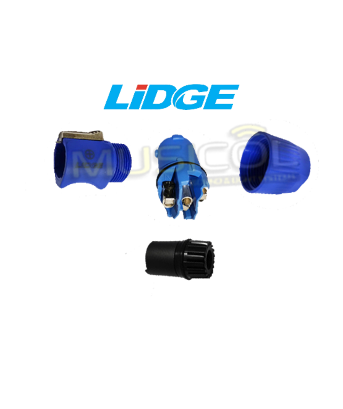 מחבר איכותי POWER-CONNECTOR כחול LIDGE LS-3FCA 