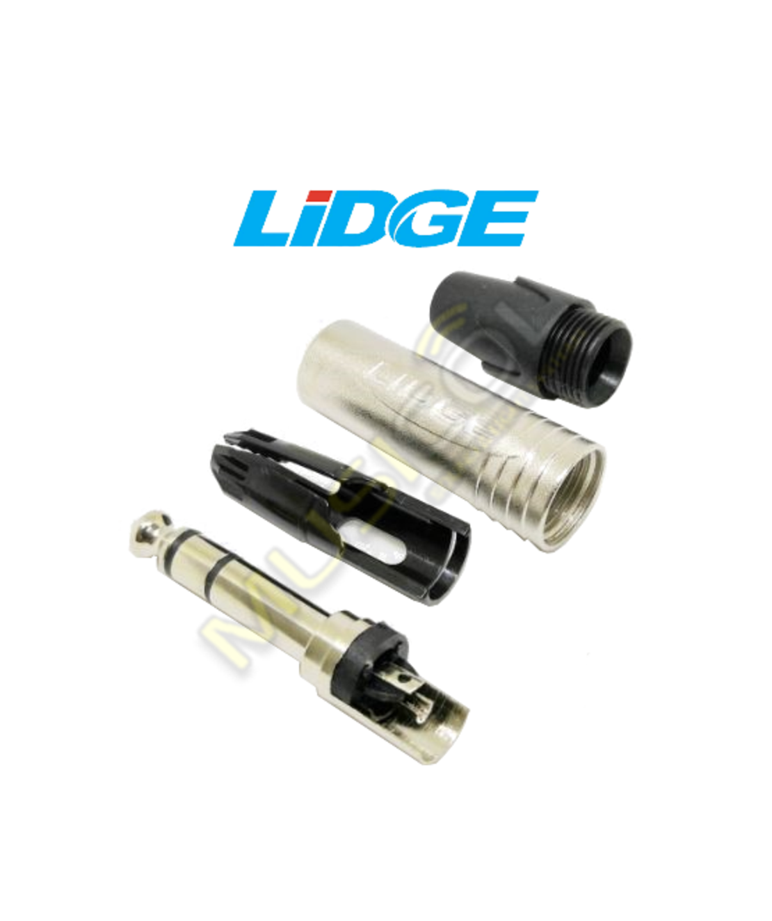 מחבר איכותי PL 6.3MM סטריאו לכבל LIDGE YM202D