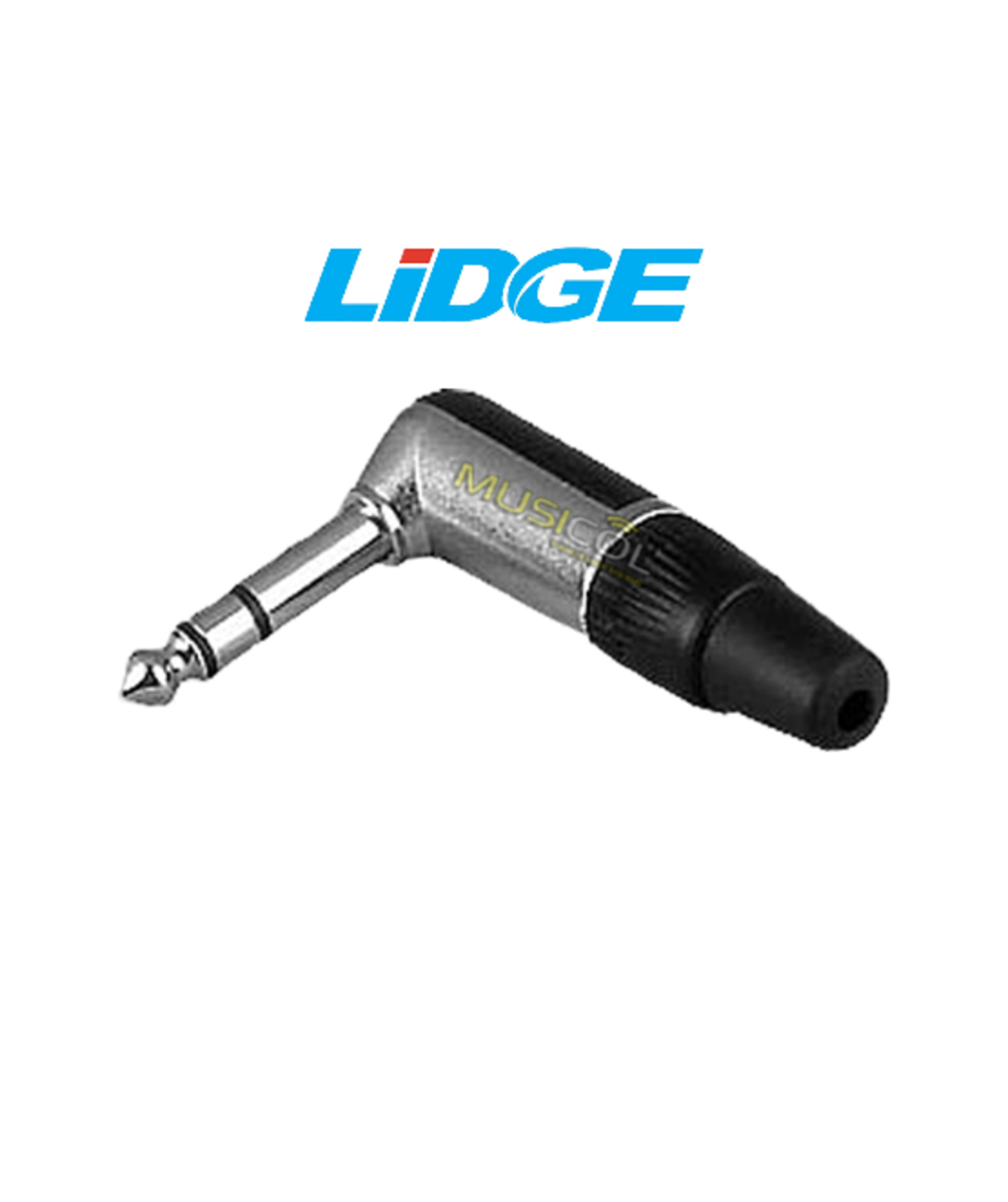 מחבר 90 מעלות איכותי PL 6.3MM סטריאו לכבל LIDGE YM178A