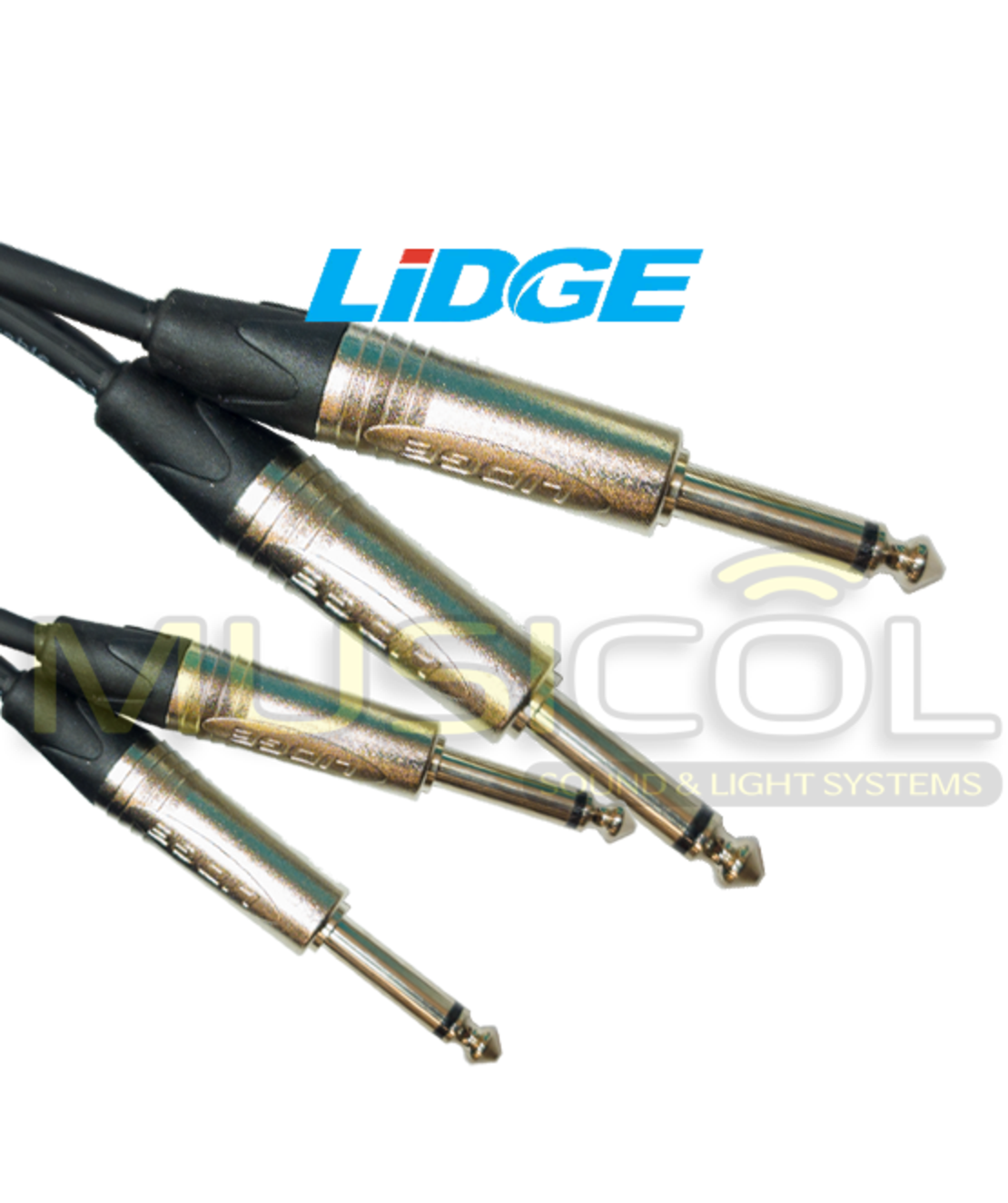 כבל סטריאו כפול PL - PL באורך 3 מ' LIDGE YM-398F-3M