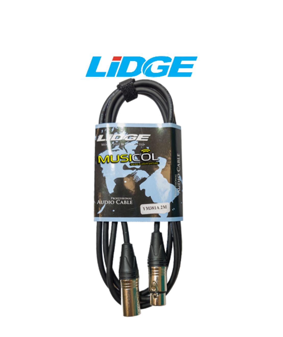 כבל מיקרופון XLR - XLR באורך 2 מ' LIDGE YM-381A-2M 