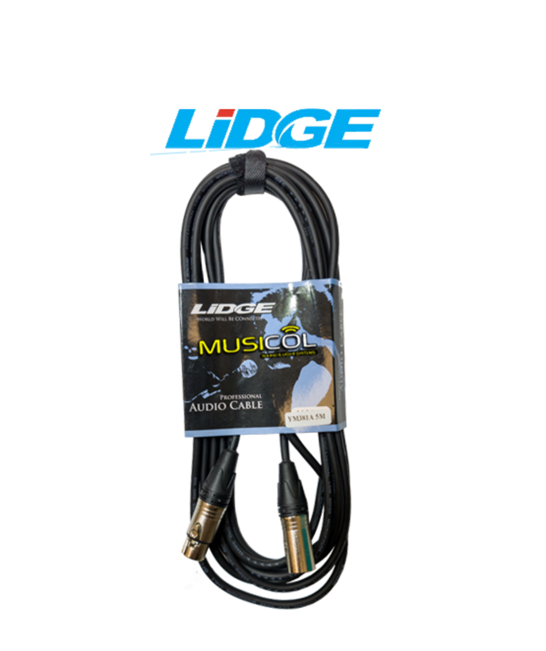 כבל מיקרופון XLR - XLR באורך 5 מ' LIDGE YM-381A-5M