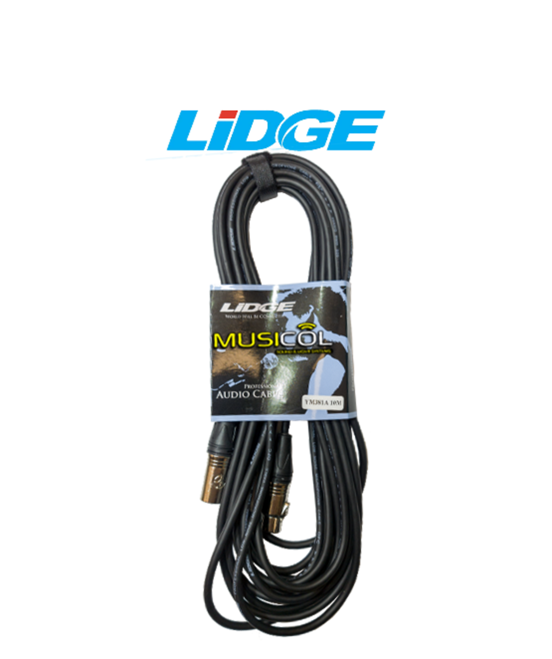 כבל מיקרופון XLR - XLR באורך 10 מ' LIDGE YM-381A-10M