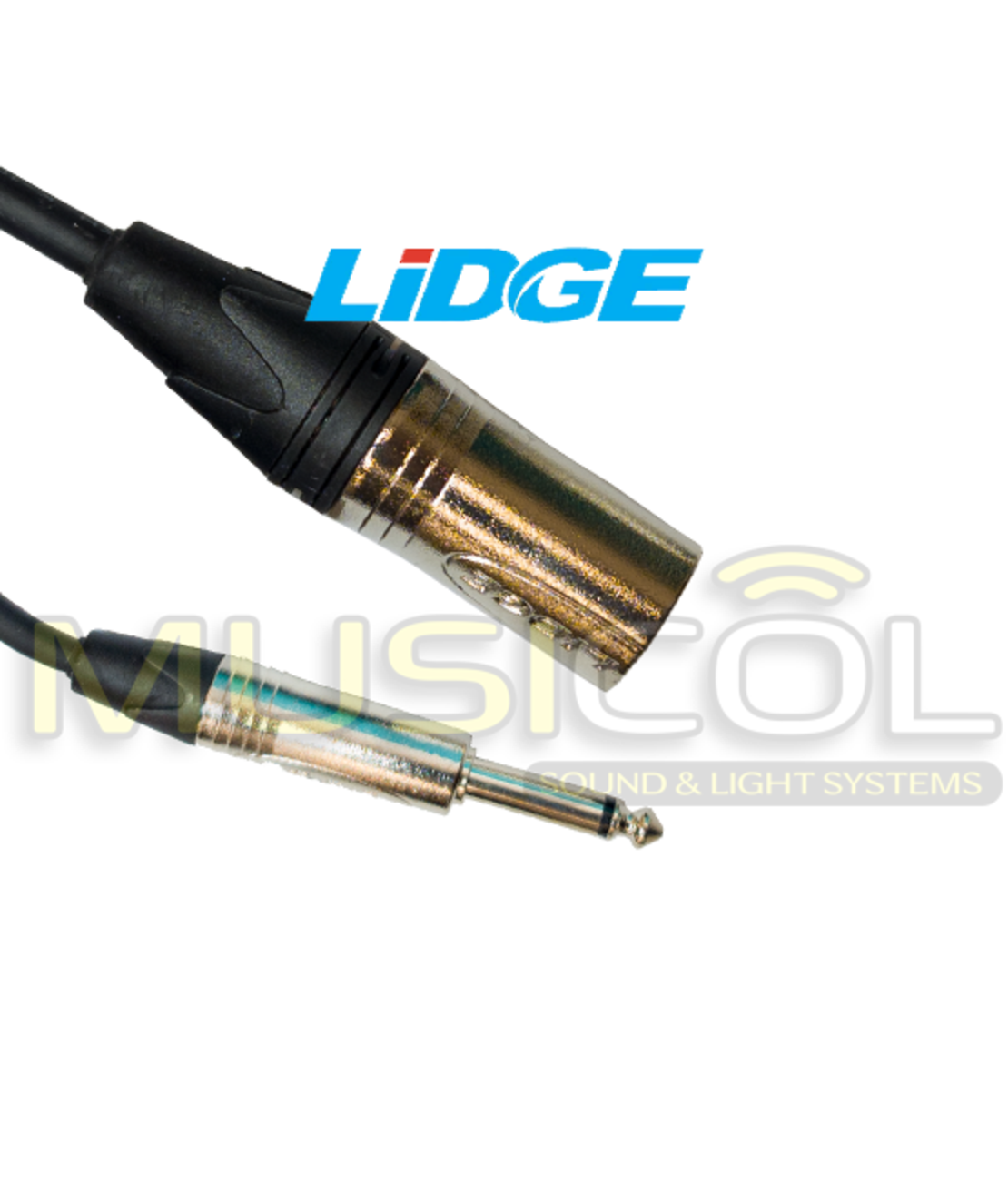 כבל מעביר XLR - PL באורך 20 סמ' LIDGE YM-381F