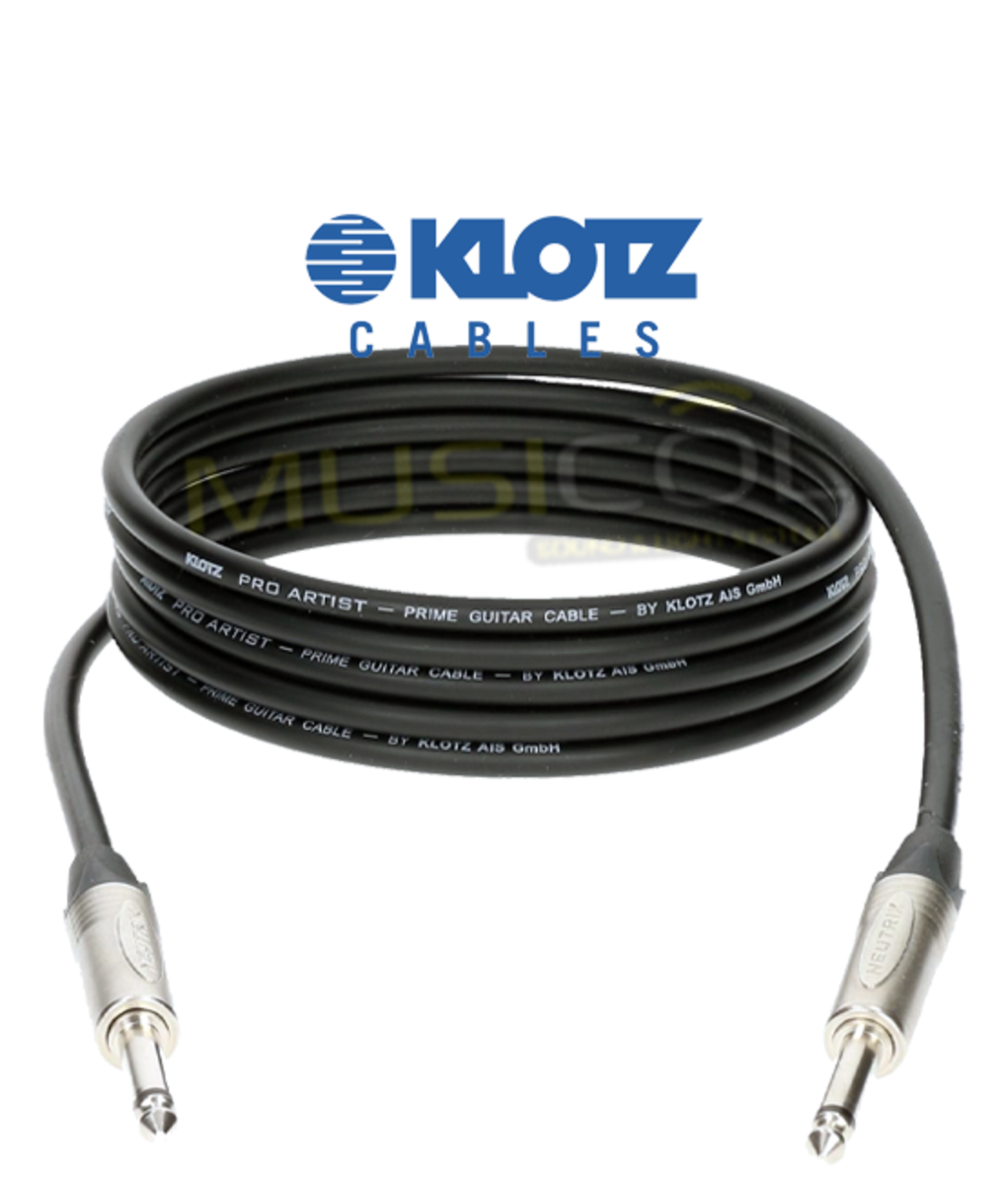 כבל מקצועי לכלי נגינה PL - PL באורכים שונים לבחירה KLOTZ PRON-PP