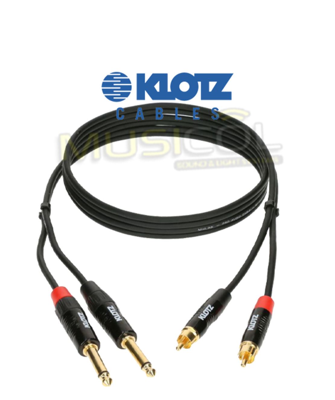 כבל סטריאו PL-RCA באורך 3 מטר KLOTZ KT-CJ300