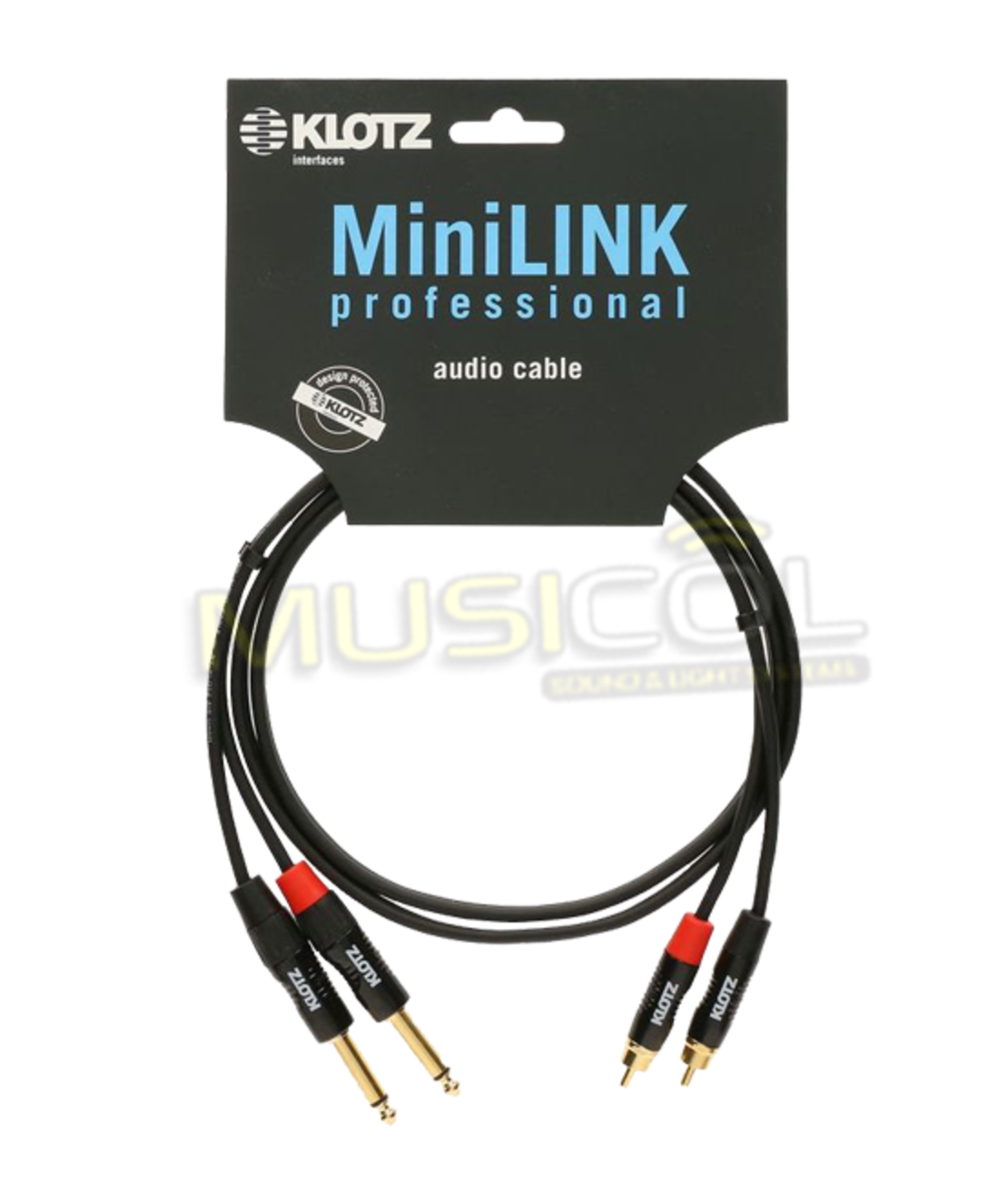 כבל סטריאו PL-RCA באורך 3 מטר KLOTZ KT-CJ300