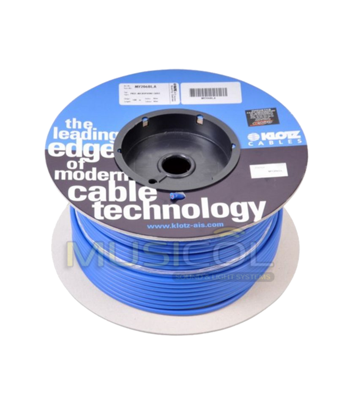 גלגל כבל סיכוך מלא 100 מטר בצבעים לבחירה KLOTZ MY206