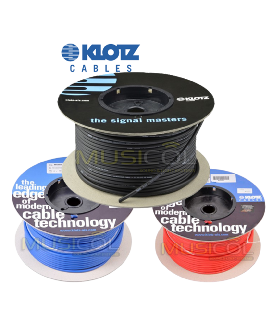 גלגל כבל סיכוך מלא 100 מטר בצבעים לבחירה KLOTZ MY206