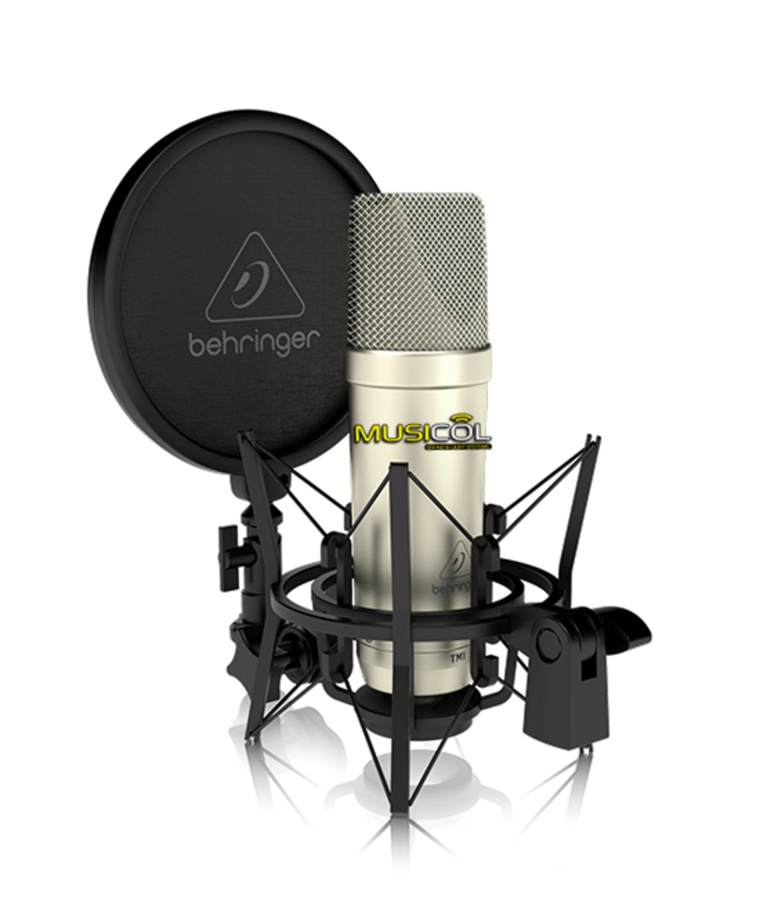 חבילת מיקרופון קונדנסר דיאפרגמה רחבה ותוספות BEHRINGER TM-1