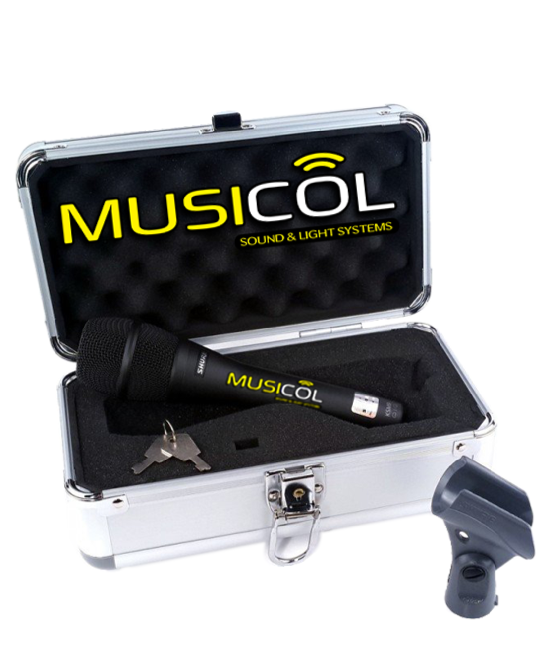 מיקרופון קונדנסר קרדיואידי וסופר קרדיואידי לשירה SHURE KSM9/CG