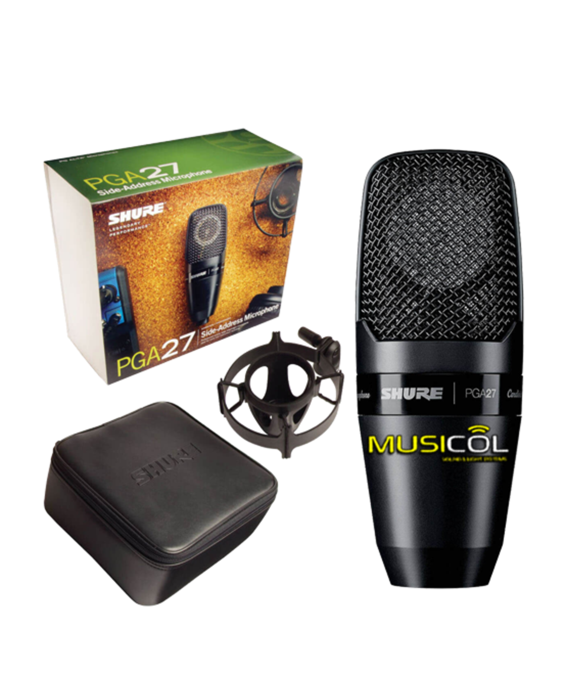 מיקרופון קונדנסר לשירה SHURE PGA27-LC