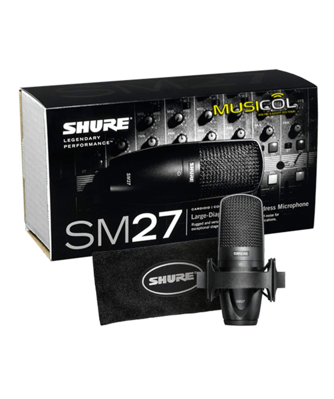 מיקרופון קונדנסר לשירה SHURE SM27-LC