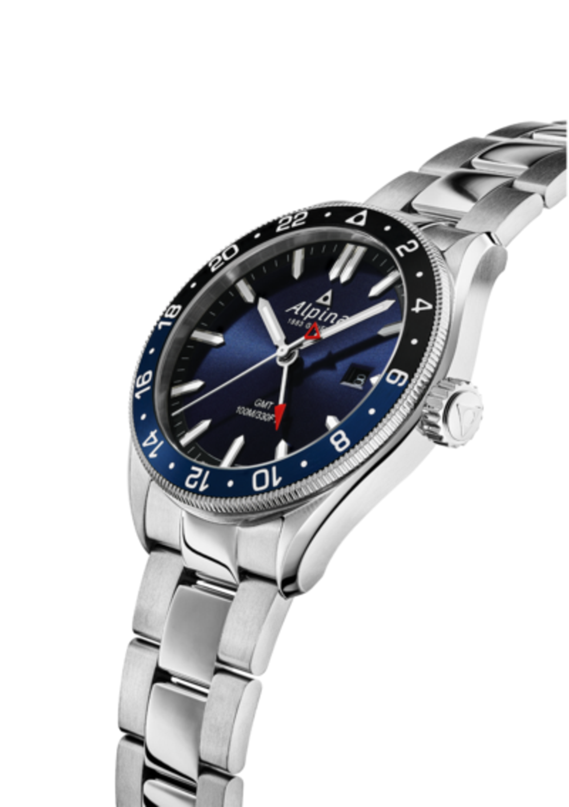 שעון Alpina Alpiner Quartz GMT Navy Blue/Bracelet