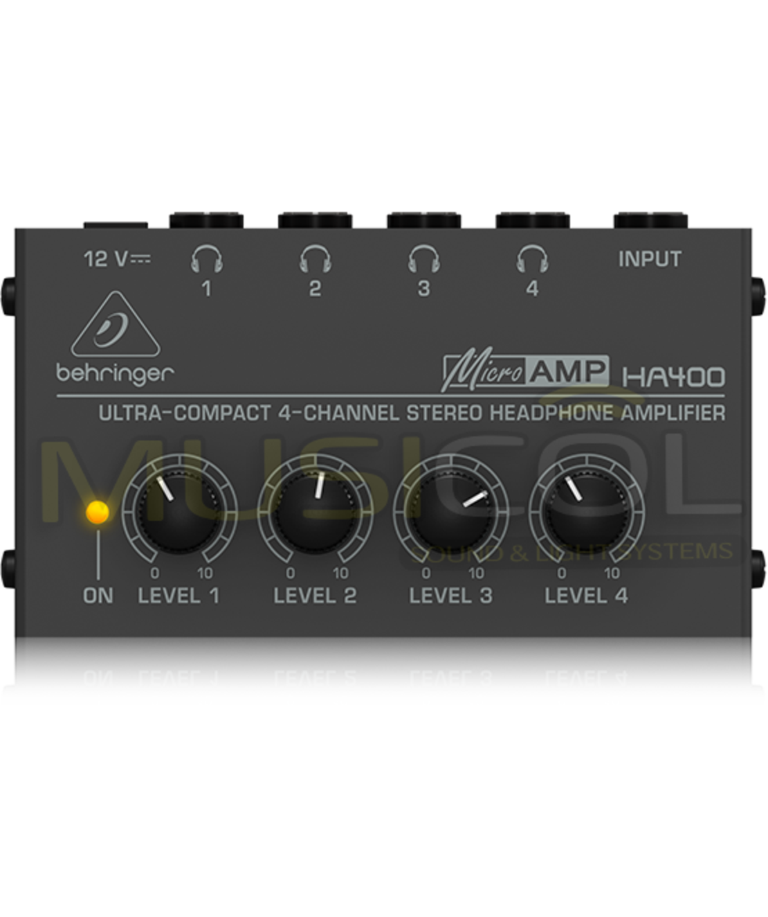 מגבר אוזניות 4 יציאות BEHRINGER HA400
