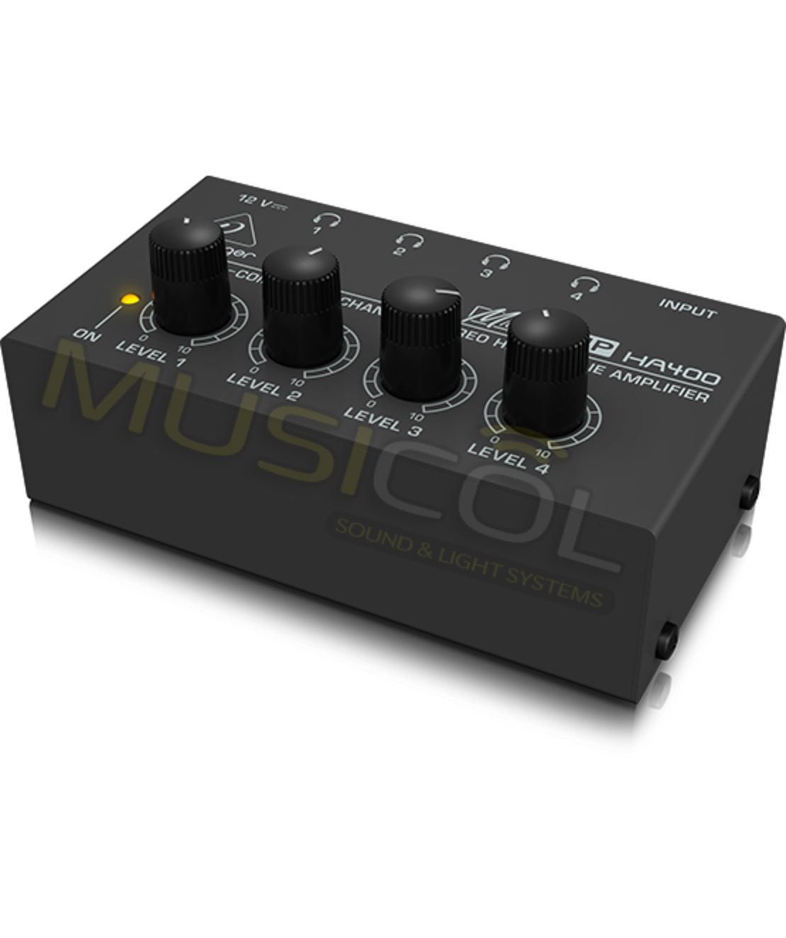 מגבר אוזניות 4 יציאות BEHRINGER HA400