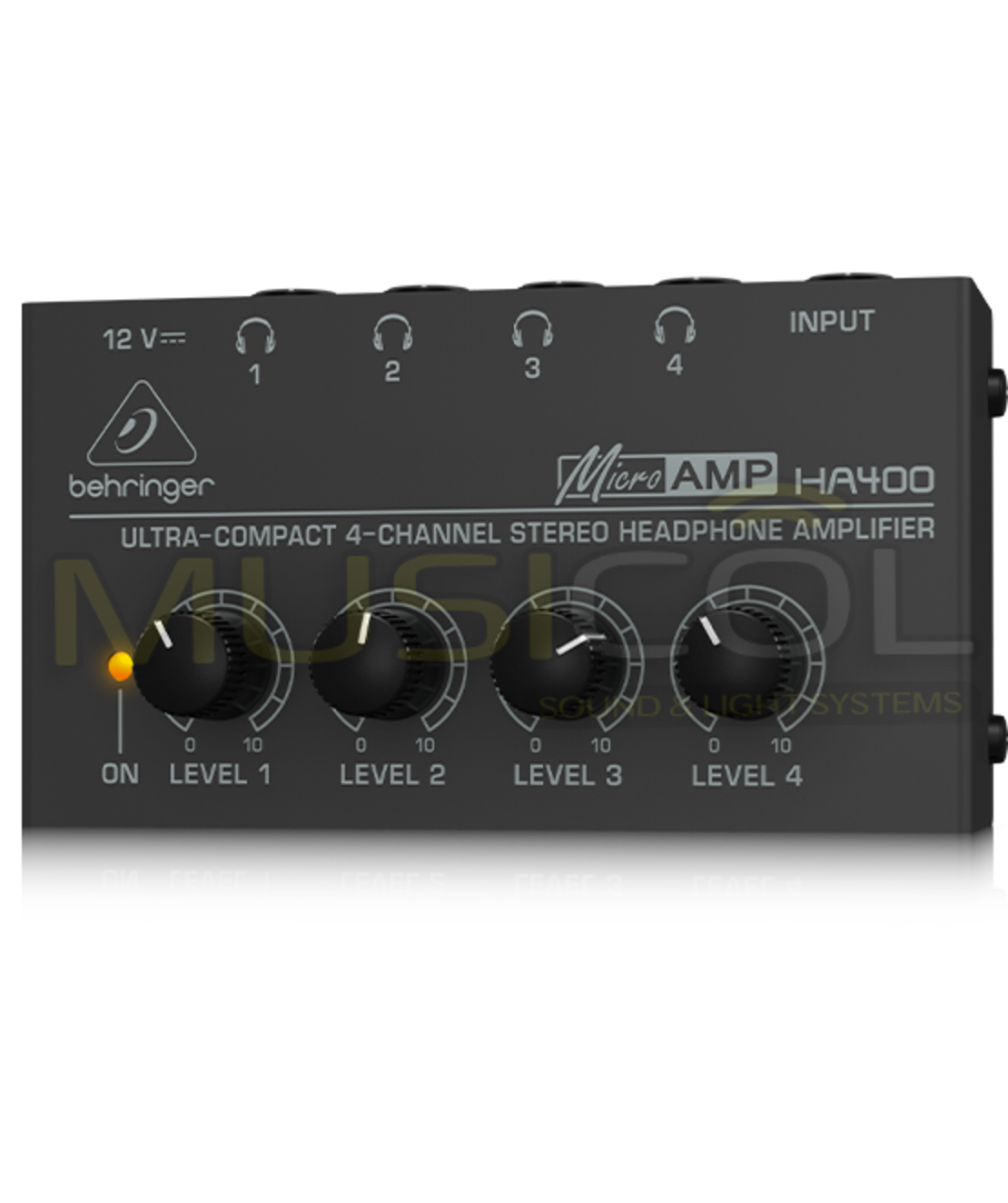 מגבר אוזניות 4 יציאות BEHRINGER HA400