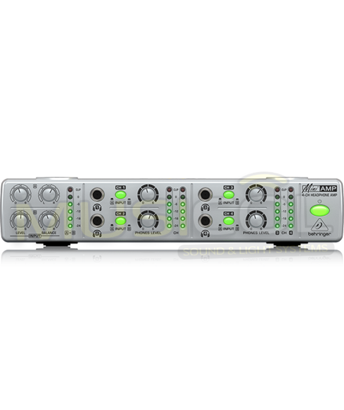 מגבר אוזניות סטריאופוני BEHRINGER AMP800