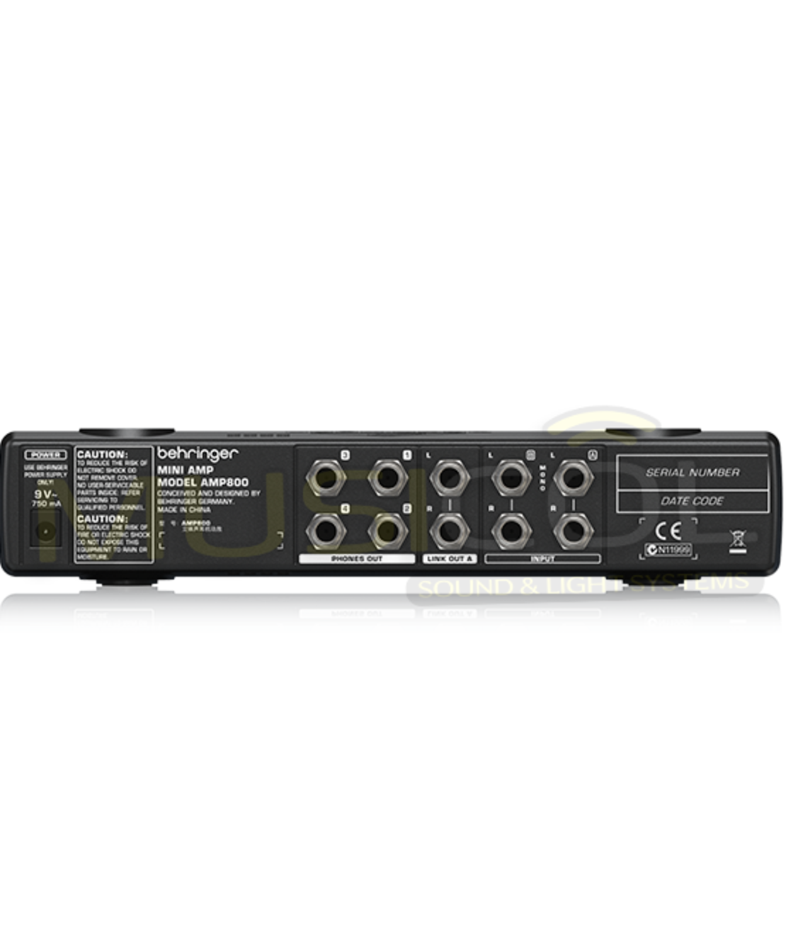 מגבר אוזניות סטריאופוני BEHRINGER AMP800