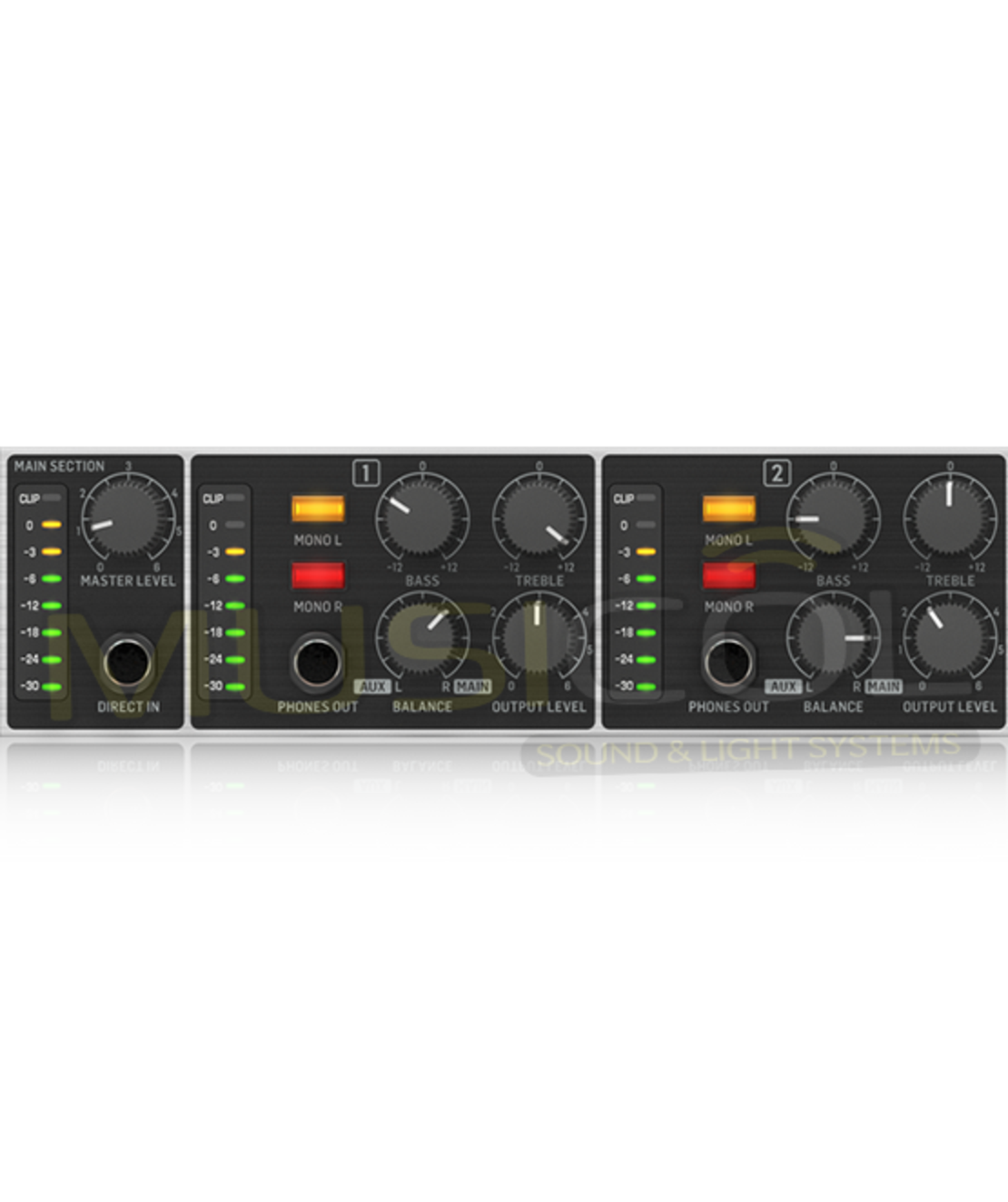 מגבר אוזניות 6 ערוצים BEHRINGER HA6000