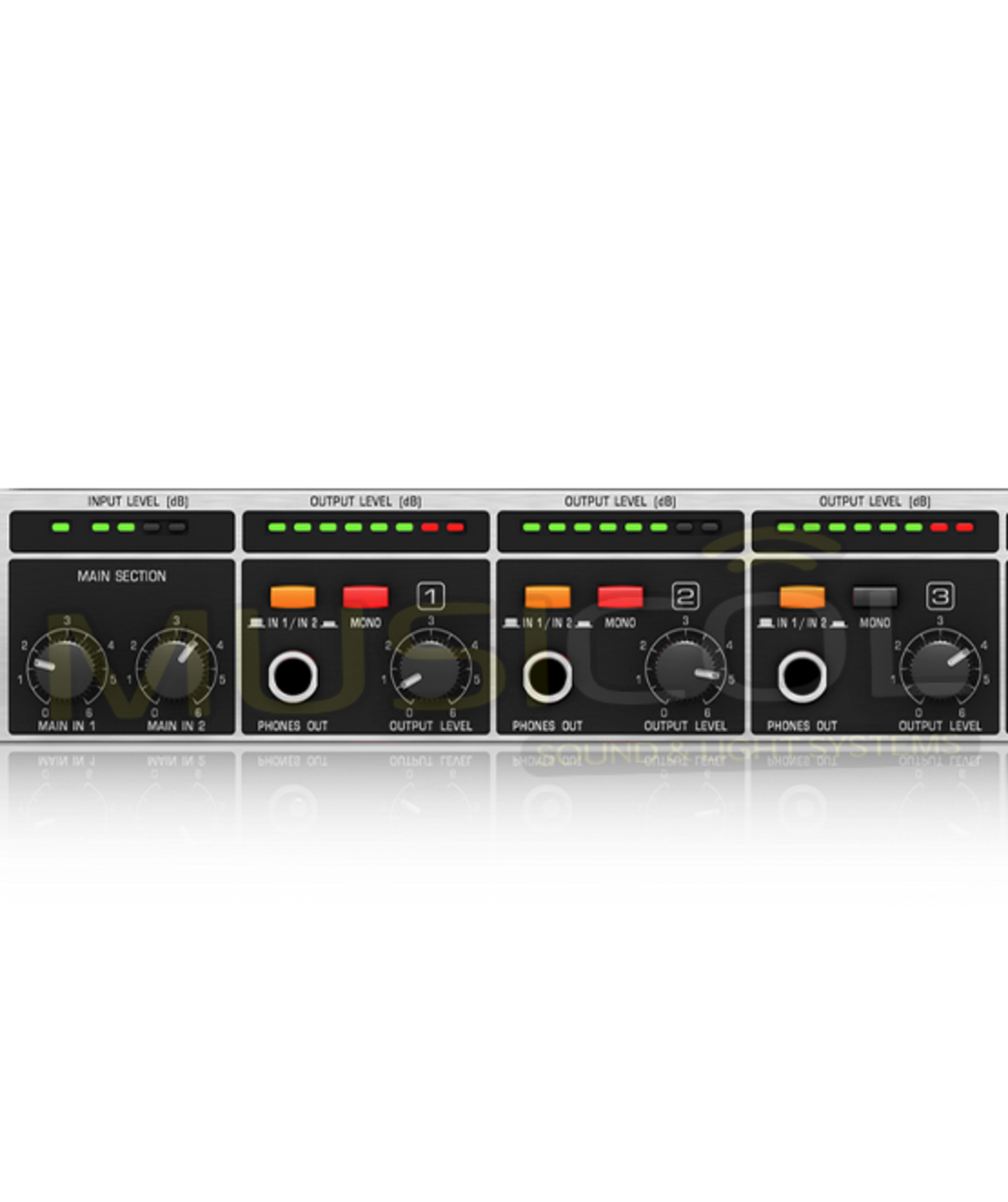 מגבר אוזניות 8 ערוצים BEHRINGER HA8000 V2