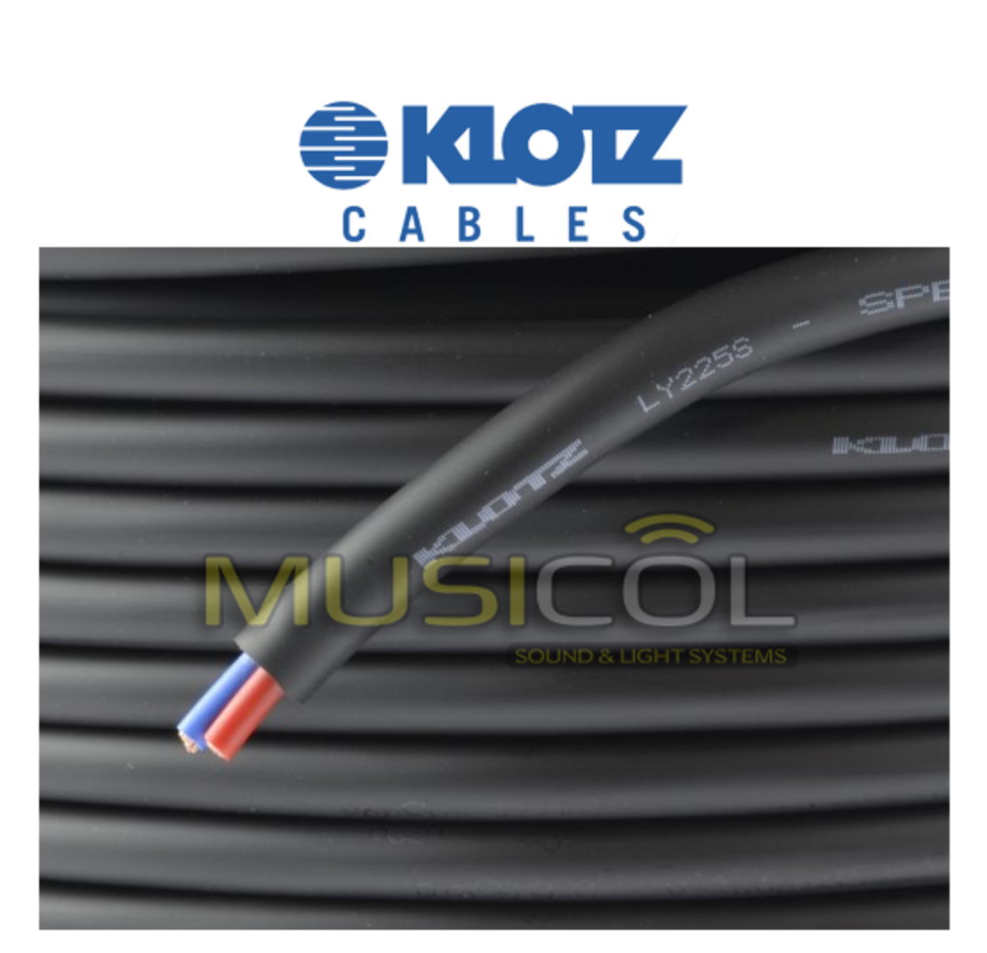 גלגל כבל רמקול 2X2.5 באורכים שונים LY225S